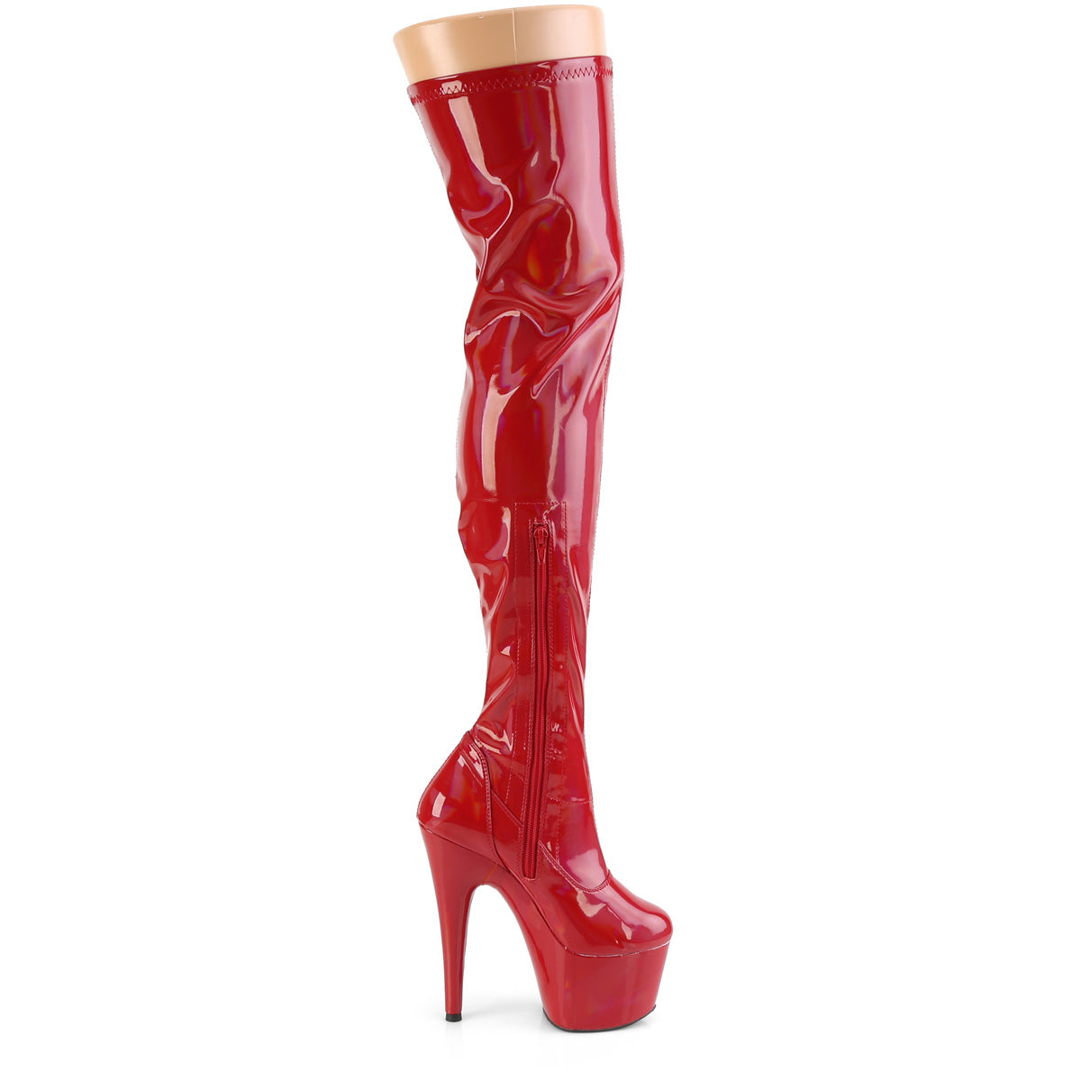 【PLEASER】ADORE-3000HWR プラットフォームシューズ Red Str. Holo/Red Holo【取寄】