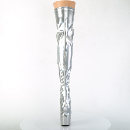 【PLEASER】ADORE-3000HWR プラットフォームシューズ Slv Str. Holo/Slv Holo【取寄】