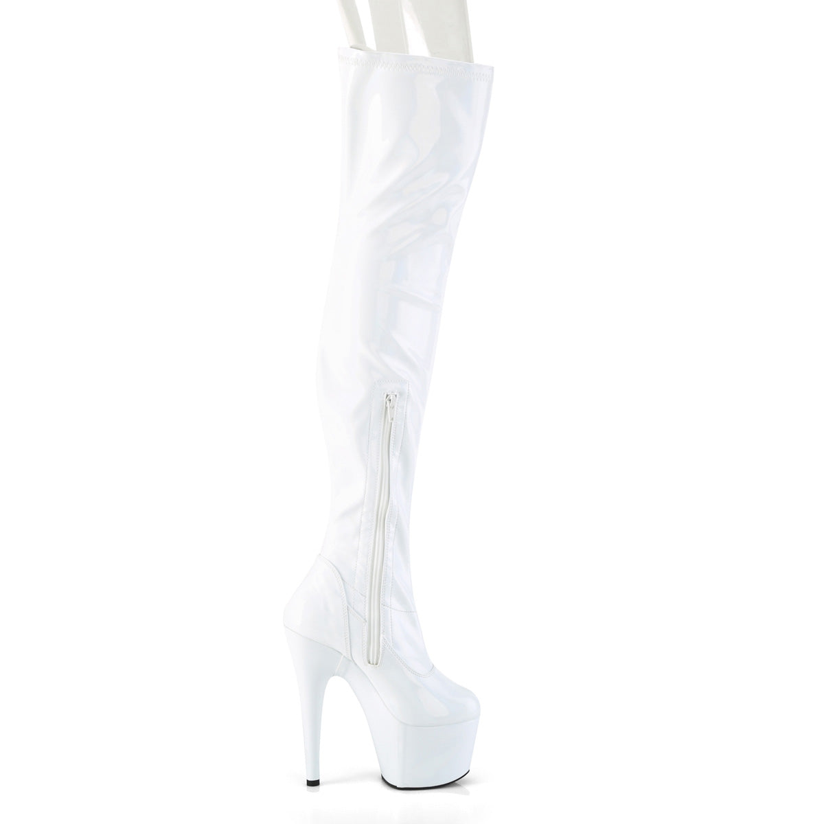 【PLEASER】ADORE-3000HWR プラットフォームシューズ Wht Str. Holo/Wht Holo【取寄】
