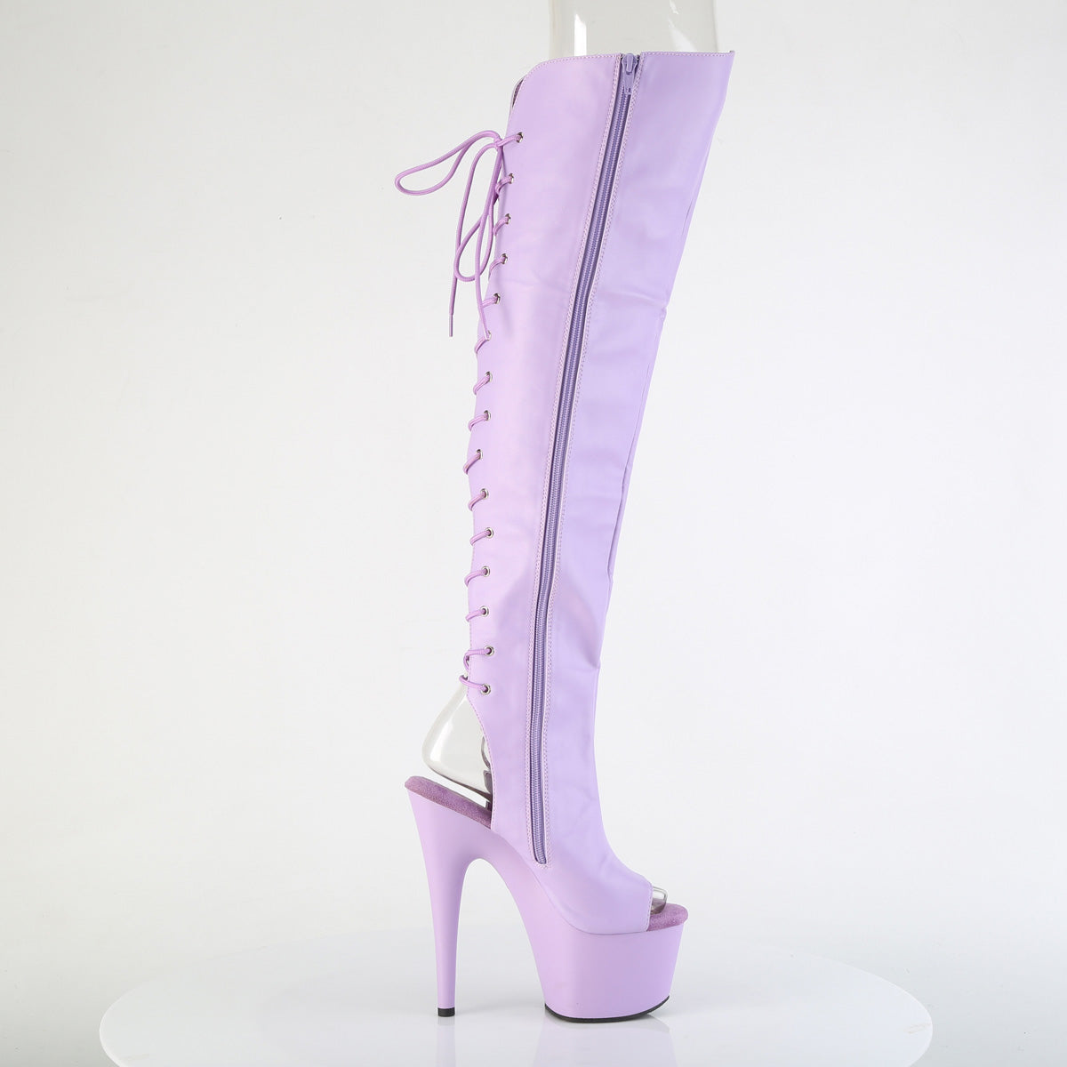 【PLEASER】ADORE-3019 プラットフォームシューズ Lavender Faux Leather/Lavender Matte【取寄】