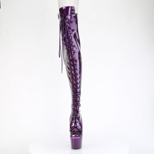 【PLEASER】ADORE-3021GP プラットフォームシューズ Purple Glitter Pat/M【取寄】