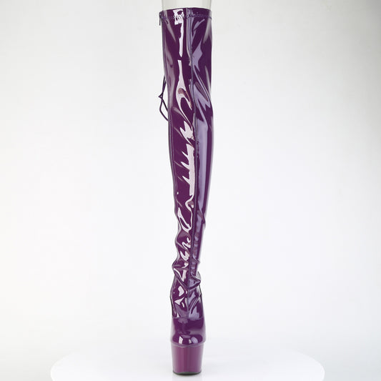【PLEASER】ADORE-3063 プラットフォームシューズ Purple Str. Pat/Purple【取寄】