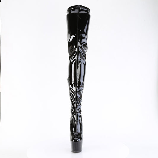 【PLEASER】ADORE-4000 プラットフォームシューズ Blk Str. Pat/Blk【取寄】