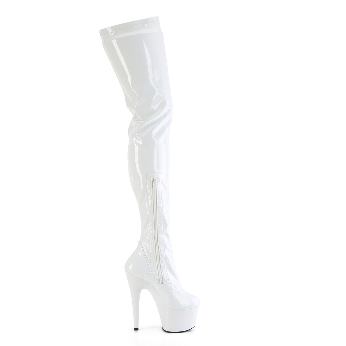 【PLEASER】ADORE-4000 プラットフォームシューズ Wht Str Pat/Wht【取寄】