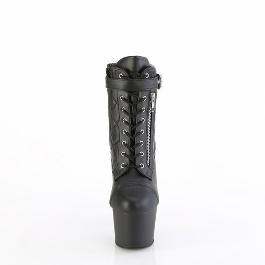 【PLEASER】ADORE-700-05 プラットフォームシューズ Blk Faux Leather/Blk Matte【取寄】