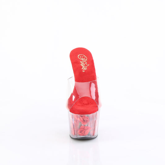 【PLEASER】ADORE-701FL プラットフォームシューズ Clr/Red Flowers【取寄】