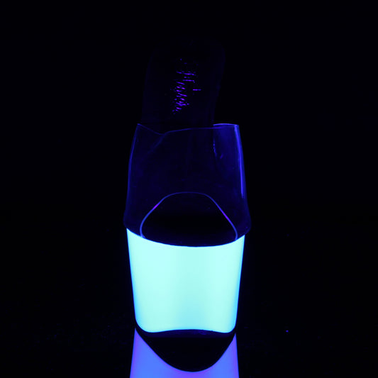 【PLEASER】ADORE-701UV プラットフォームシューズ Clr/Neon Wht【取寄】