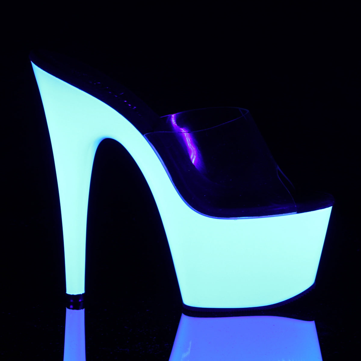 【PLEASER】ADORE-701UV プラットフォームシューズ Clr/Neon Wht【取寄】