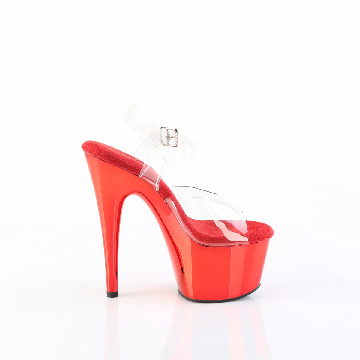 【PLEASER】ADORE-708 プラットフォームシューズ Clr-Matching/Red Chrome【取寄】