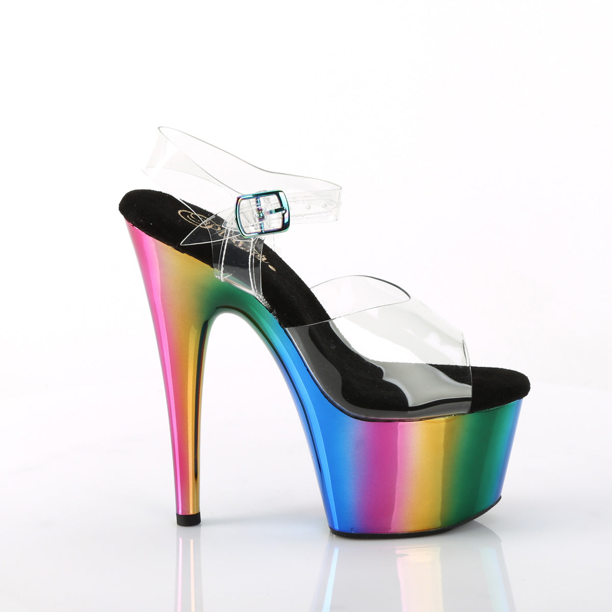 【PLEASER】ADORE-708RC シューズ Clr/Rainbow Chrome【取寄】
