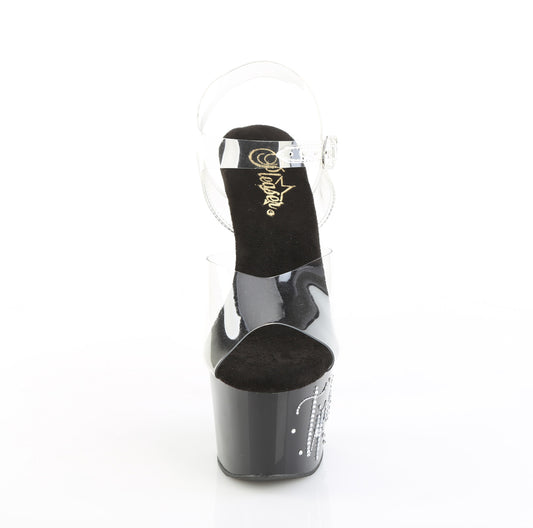 【PLEASER】ADORE-708TIP-02 プラットフォームシューズ Clr/Blk-Slv RS【取寄】