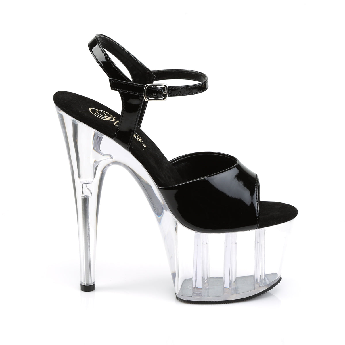 【PLEASER】ADORE-709 プラットフォームシューズ Blk Pat/ Clr【取寄】