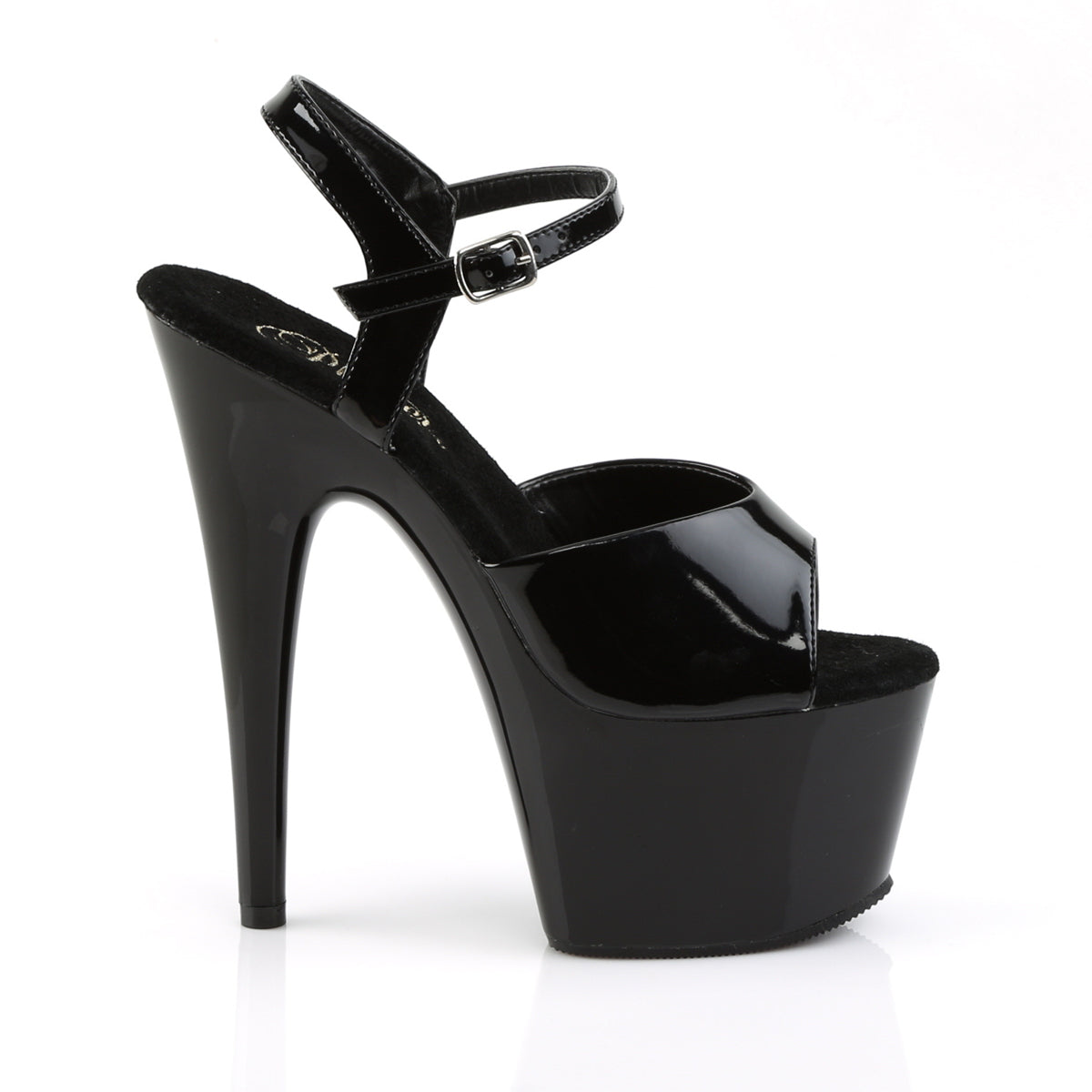【PLEASER】ADORE-709 プラットフォームシューズ Blk Pat/Blk【取寄】
