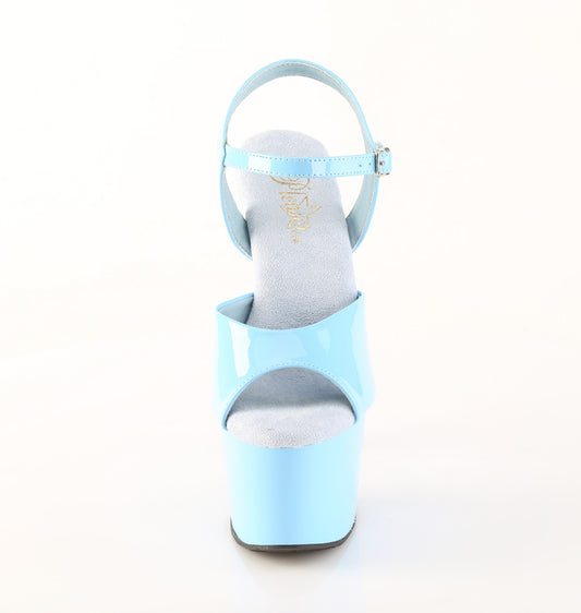 【PLEASER】ADORE-709 プラットフォームシューズ B. Blue Pat/B. Blue【取寄】