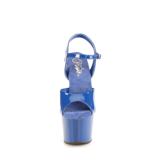 【PLEASER】ADORE-709 プラットフォームシューズ Royal Blue Pat/Royal Blue【取寄】