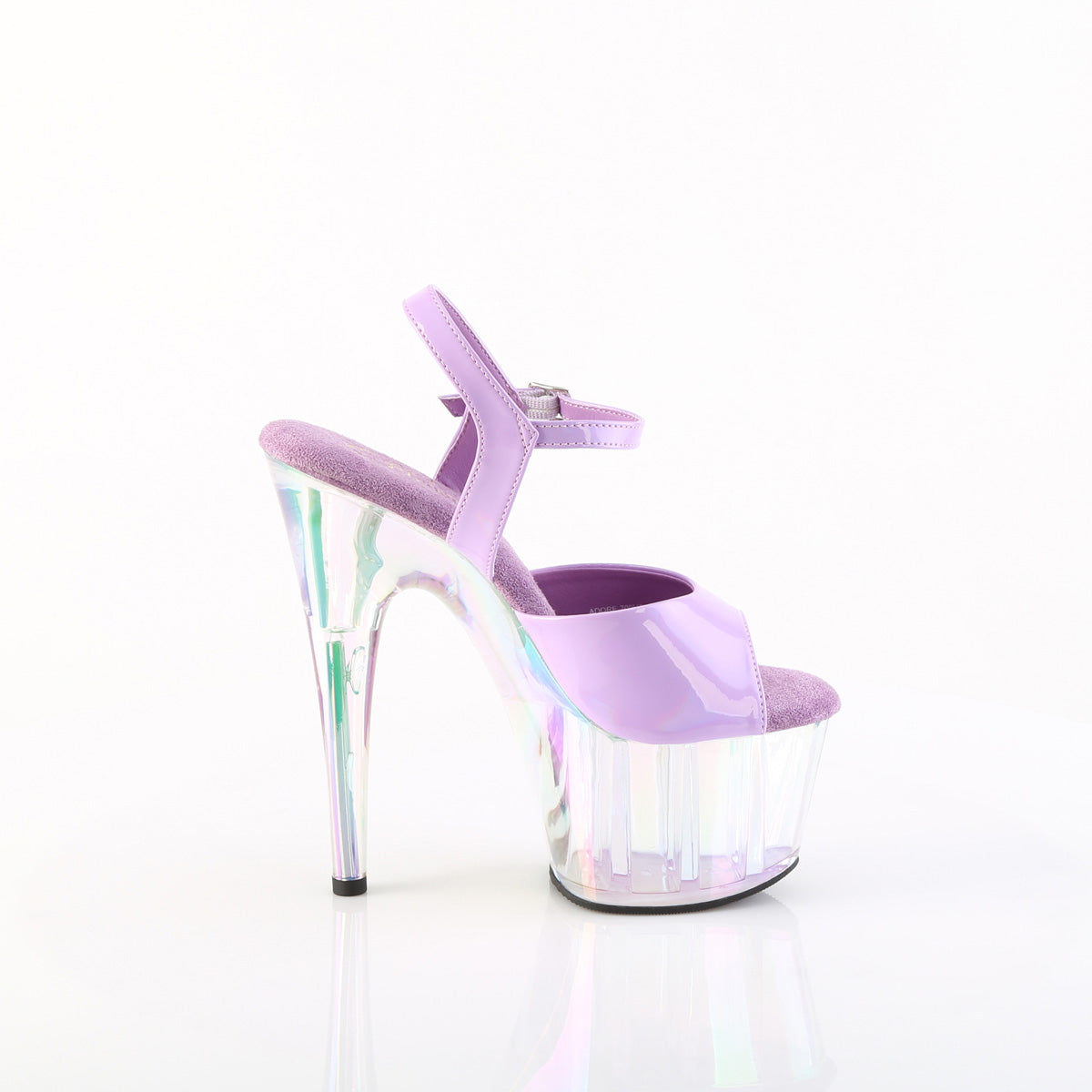 【PLEASER】ADORE-709HT プラットフォームシューズ Lavender Holo/Holo Tinted【取寄】
