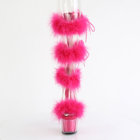 【PLEASER】ADORE-728F プラットフォームシューズ Clr-H. Pink Fur/M【取寄】