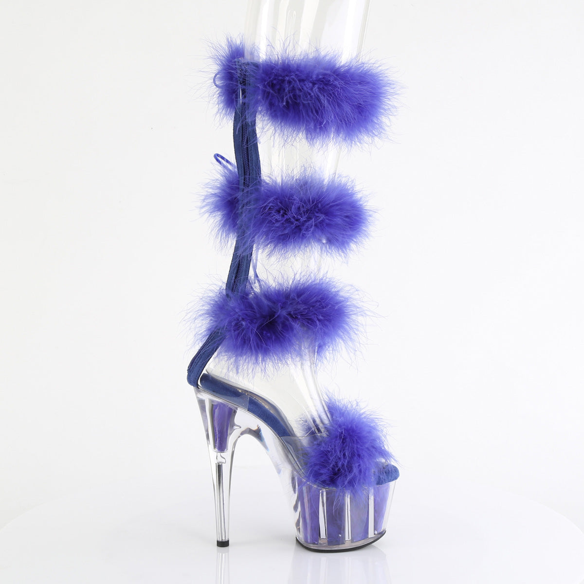 【PLEASER】ADORE-728F プラットフォームシューズ Clr-Royal Blue Fur/M【取寄】