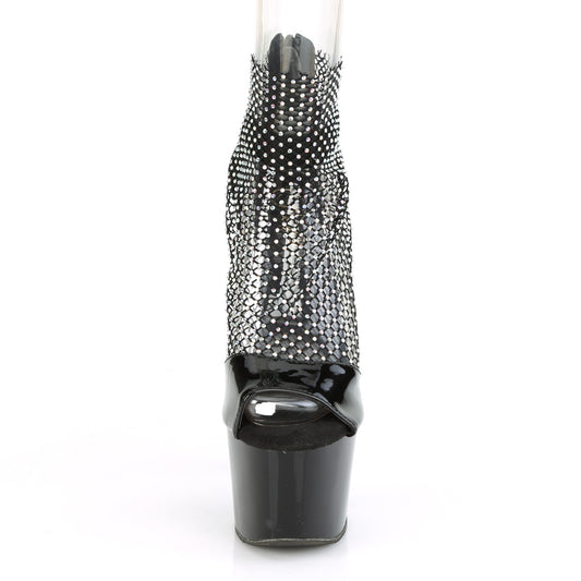 【PLEASER】ADORE-765RM プラットフォームシューズ Blk Pat-RS Mesh/Blk【取寄】