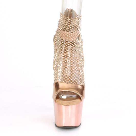 【PLEASER】ADORE-765RM プラットフォームシューズ R.Gold Metallic Pu-RS Mesh/R.Gold Chrome【取寄】