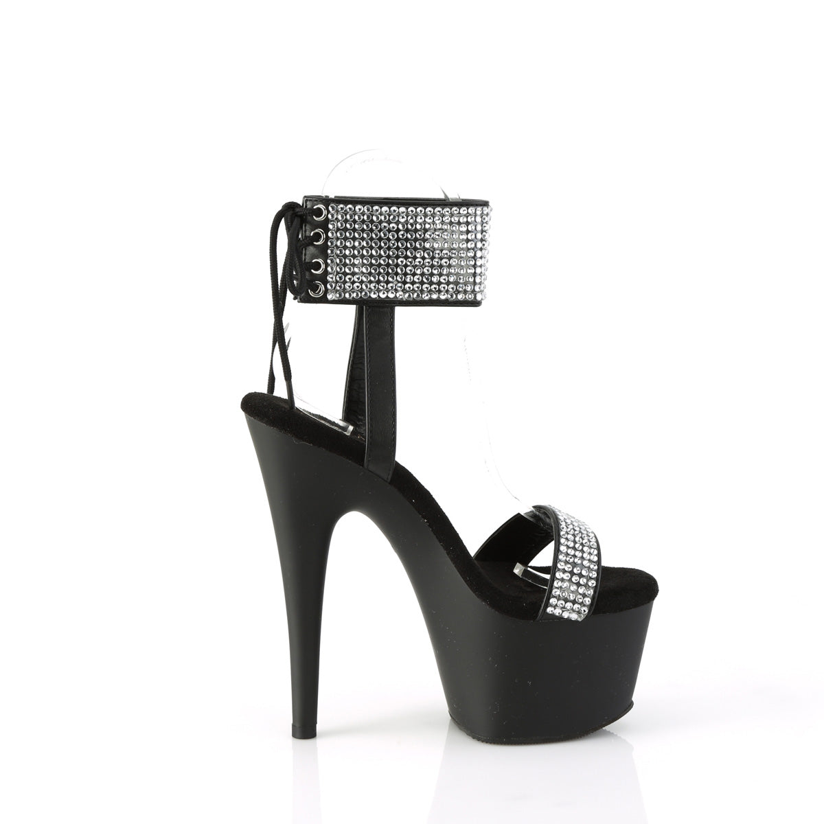 【PLEASER】ADORE-770 プラットフォームシューズ Blk Faux Leather-RS/Blk Matte【取寄】