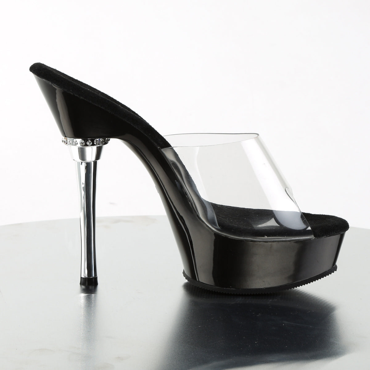 【PLEASER】ALLURE-601 プラットフォームシューズ Clr/Blk【取寄】