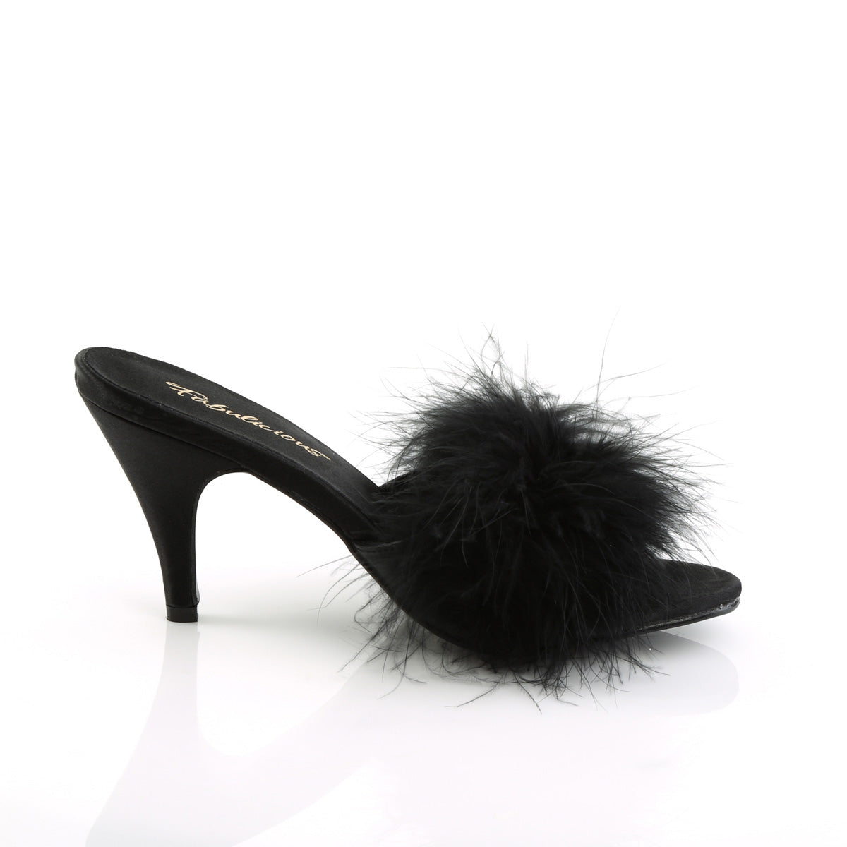 【FABULICIOUS】AMOUR-03 ヒールシューズ Blk Pu-Fur【取寄】