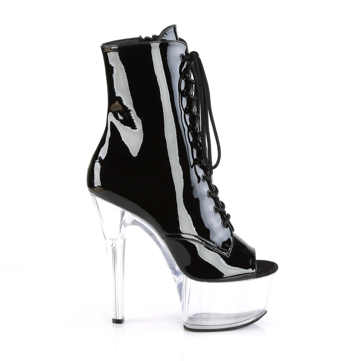 【PLEASER】ASPIRE-1021 プラットフォームシューズ Blk Pat/Clr【取寄】