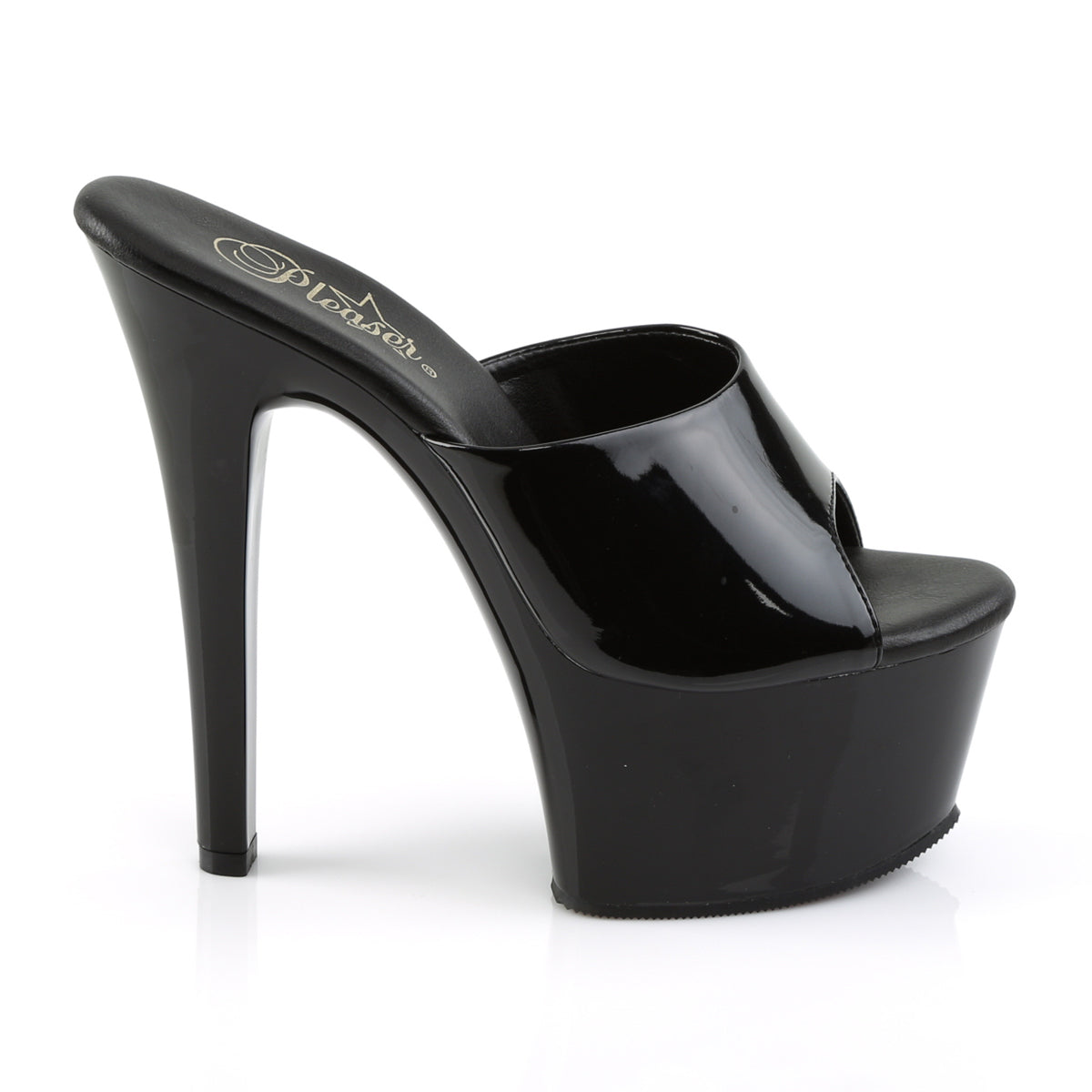 【PLEASER】ASPIRE-601 プラットフォームシューズ Blk Pat/Blk【取寄】