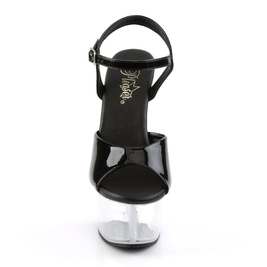【PLEASER】ASPIRE-609 プラットフォームシューズ Blk Pat/Clr【取寄】