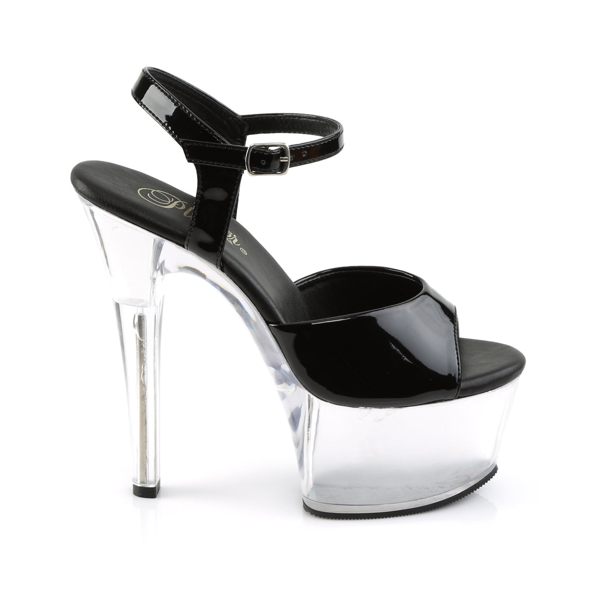 【PLEASER】ASPIRE-609 プラットフォームシューズ Blk Pat/Clr【取寄】