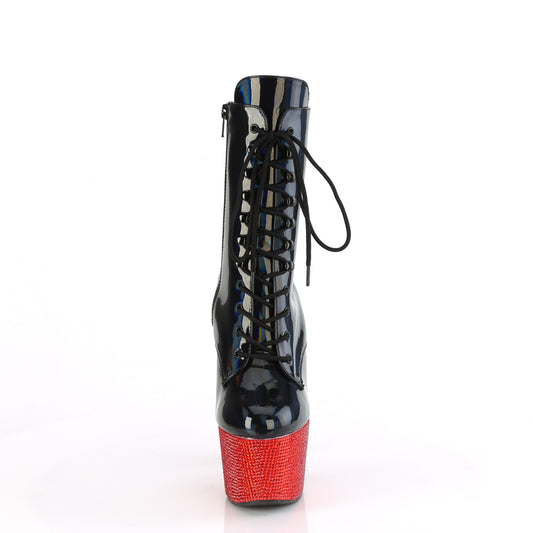 【PLEASER】BEJEWELED-1020-7 シューズ Blk Holo Pat/Red RS【取寄】