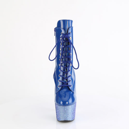 【PLEASER】BEJEWELED-1020-7 シューズ Blue Holo Pat/Blue AB RS【取寄】