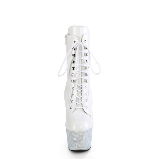 【PLEASER】BEJEWELED-1020-7 シューズ Wht Holo Pat/Wht RS【取寄】