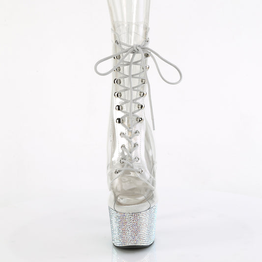 【PLEASER】BEJEWELED-1021C-7 シューズ Clr-RS/Slv AB RS【取寄】
