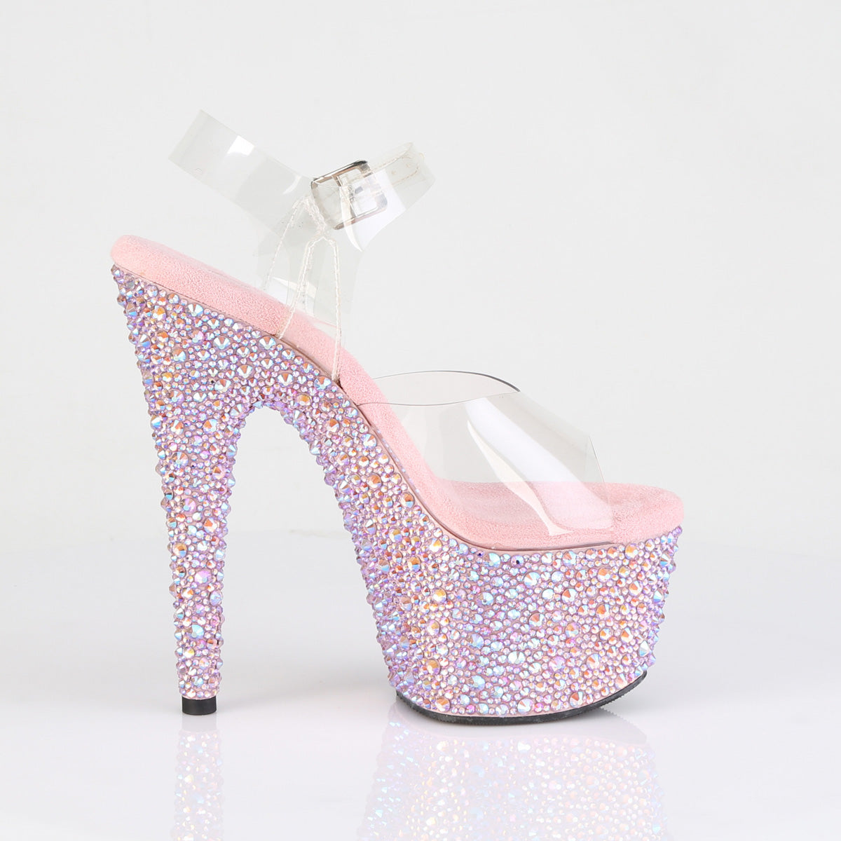 【PLEASER】BEJEWELED-708MS プラットフォームシューズ Clr/B. Pink Multi RS【取寄】