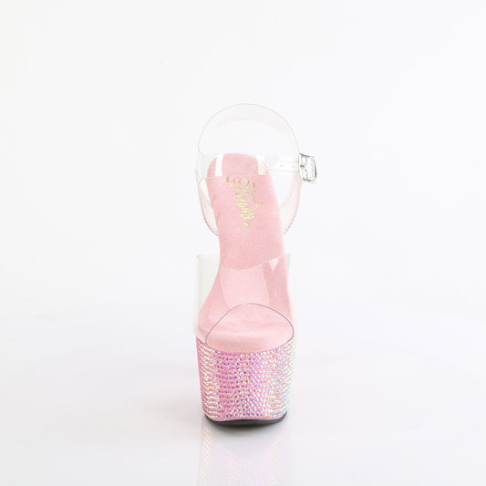 【PLEASER】BEJEWELED-708RRS プラットフォームシューズ Clr/B. Pink RS【取寄】