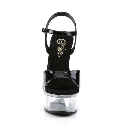 【PLEASER】CAPTIVA-609 プラットフォームシューズ Blk Pat/Clr【取寄】