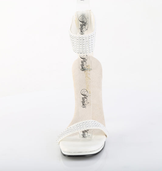 【FABULICIOUS】CHIC-40 ヒールシューズ Wht Faux Leather-RS/Wht【取寄】