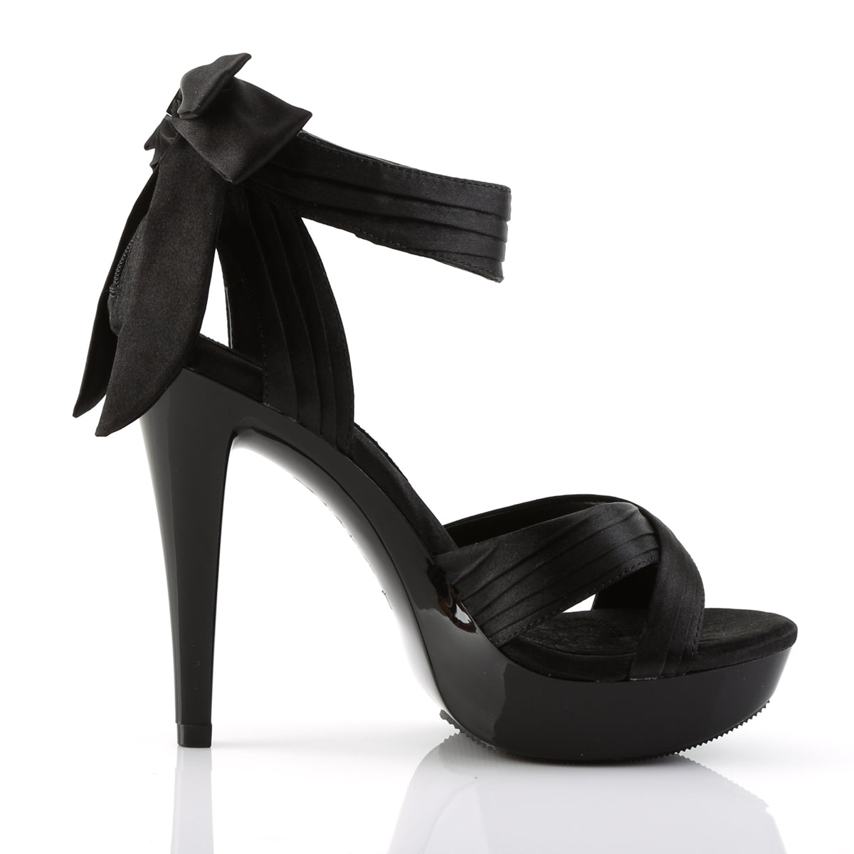 【FABULICIOUS】COCKTAIL-568 プラットフォームシューズ Blk Satin/Blk【取寄】