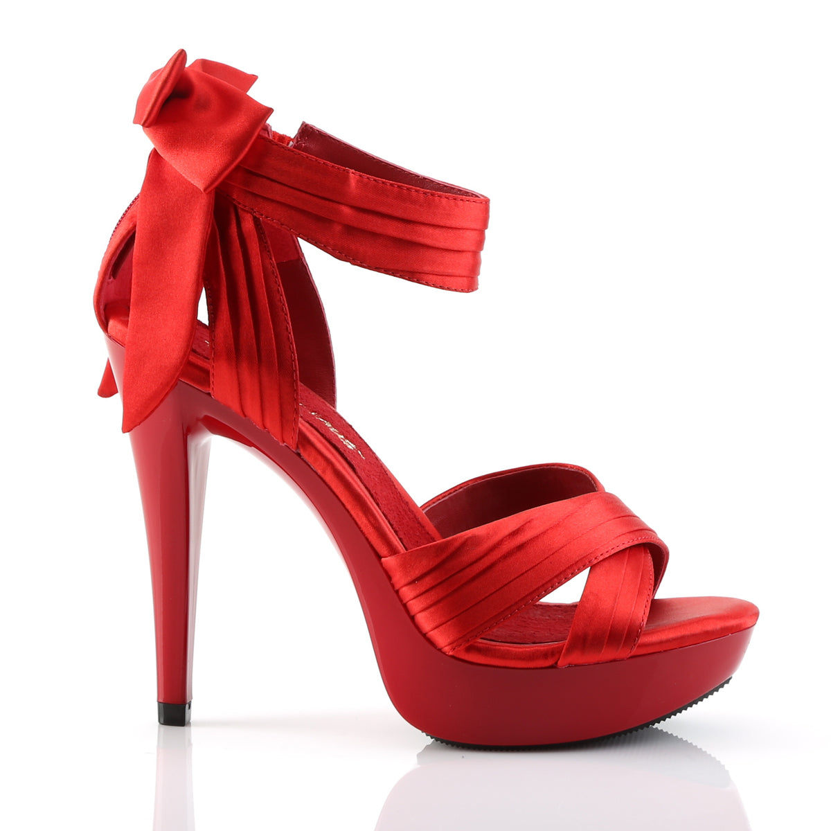 【FABULICIOUS】COCKTAIL-568 プラットフォームシューズ Red Satin/Red【取寄】