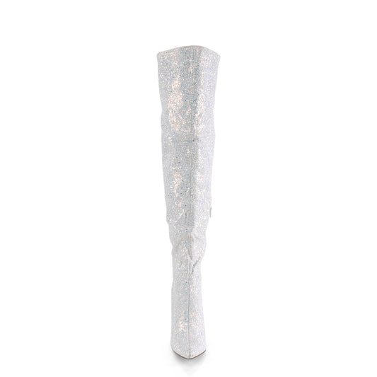 【PLEASER】COURTLY-3015 シングルソールシューズ Wht Multi Glitter【取寄】