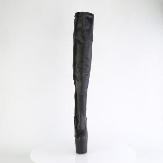 【PLEASER】CRAZE-3000 シューズ Blk Str. Faux Leather/Blk Matte【取寄】