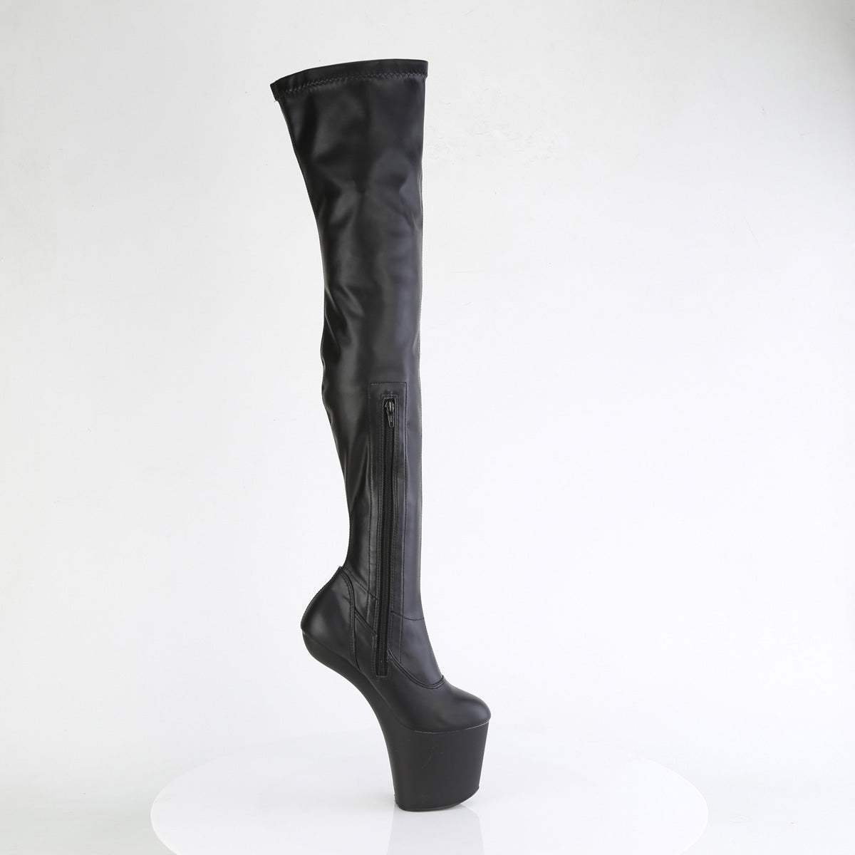 【PLEASER】CRAZE-3000 プラットフォームシューズ Blk Str. Faux Leather/Blk Matte【取寄】