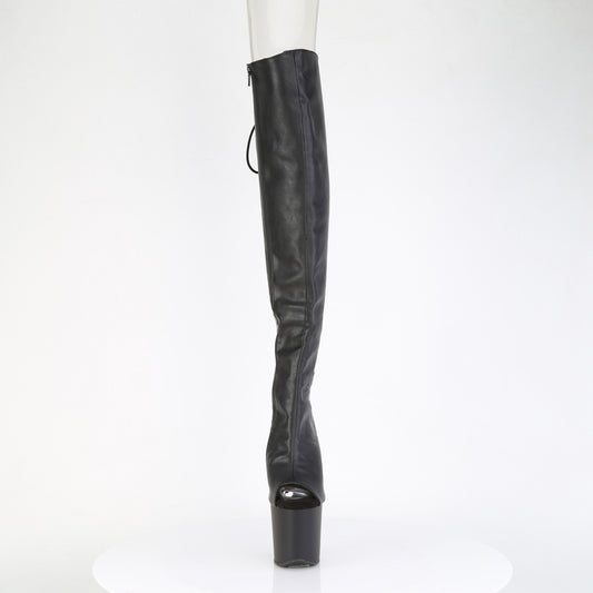 【PLEASER】CRAZE-3019 シューズ Blk Faux Leather/Blk Matte【取寄】