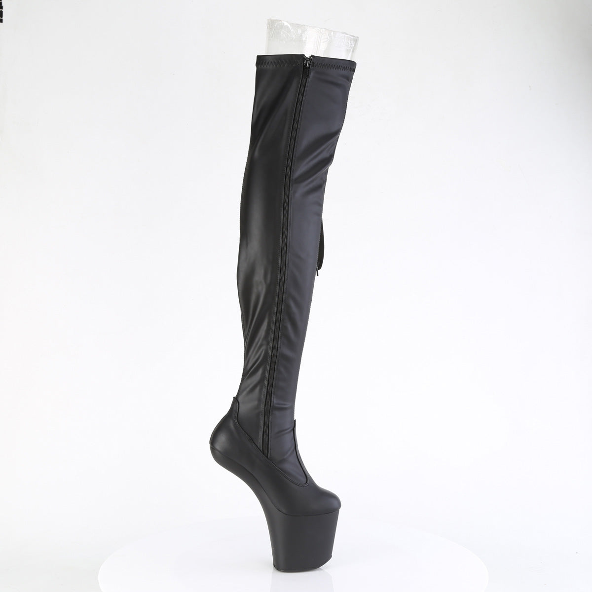【PLEASER】CRAZE-3050 プラットフォームシューズ Blk Str. Faux Leather/Blk Matte【取寄】