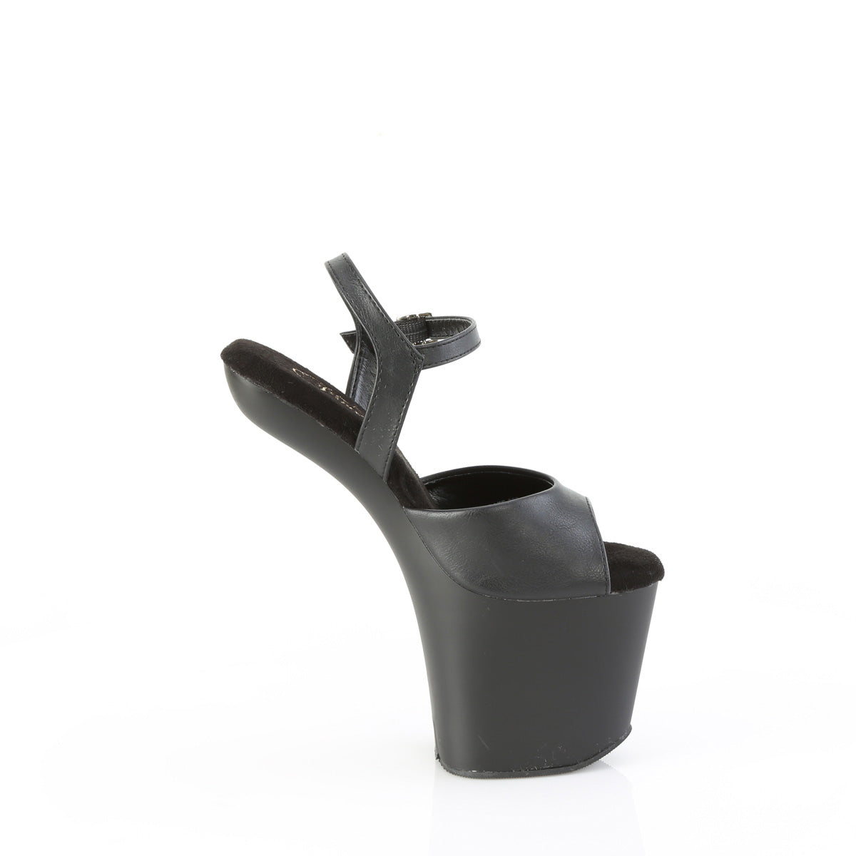 【PLEASER】CRAZE-809 プラットフォームシューズ Blk Faux Leather/Blk Matte【取寄】