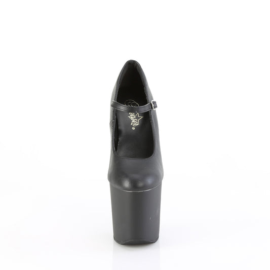 【PLEASER】CRAZE-880 シューズ Blk Faux Leather/Blk Matte【取寄】