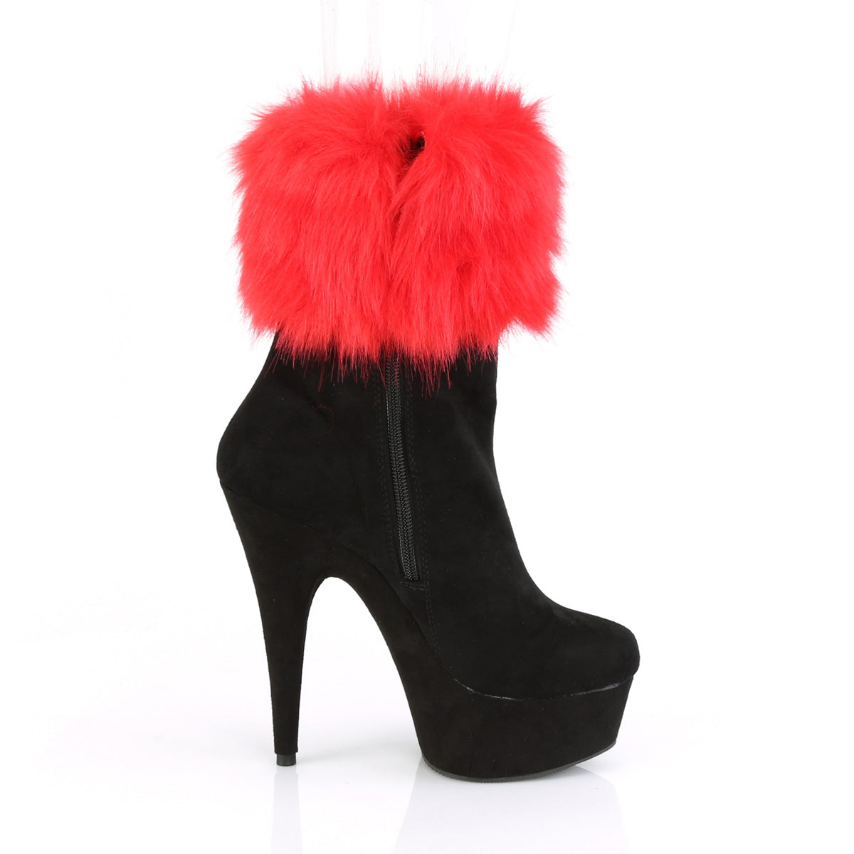 【PLEASER】DELIGHT-1000 プラットフォームシューズ Blk Faux Suede/Blk Faux Suede【取寄】