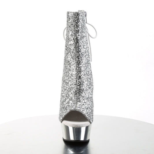 【PLEASER】DELIGHT-1018G シューズ Slv Gltr/Slv Chrome【取寄】